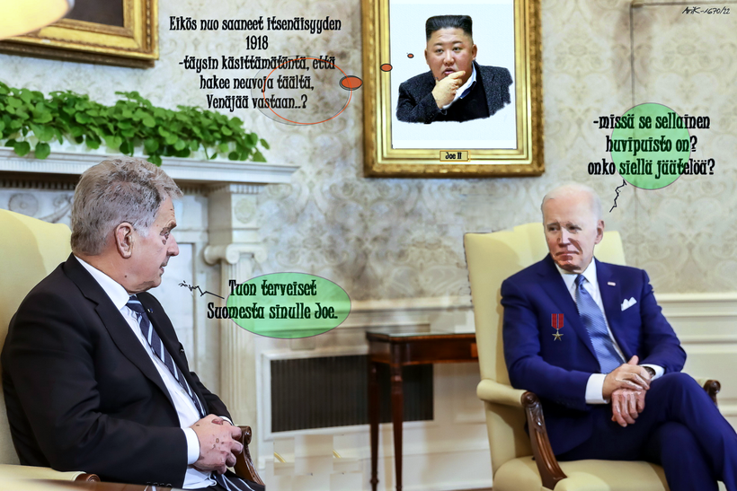 Niinistö-Biden-Nato- Meemit-Pohjois-Korea