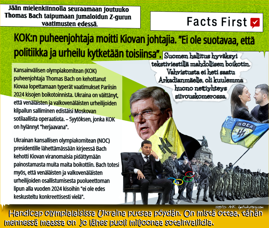 Kiovan johtajat. Olympialaiset. Boikotti. Sex. Zelenskyi.