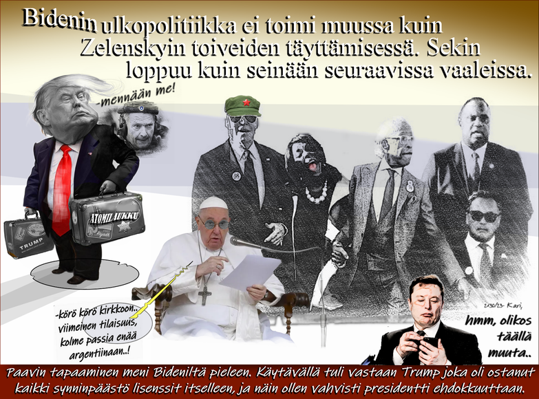 Ei ole apua Abraham eikä Leopardi tankeista. Sota loppuu kesällä 2023. Niin ne viisaat Kiinassa meinaa.