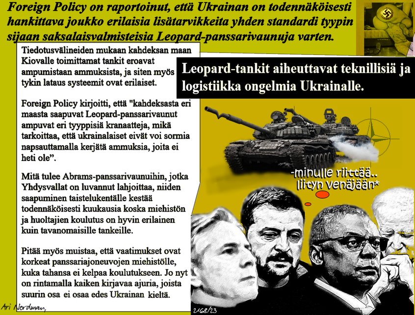 Leopardi ongelmat-Ei sopivia kranaatteja
