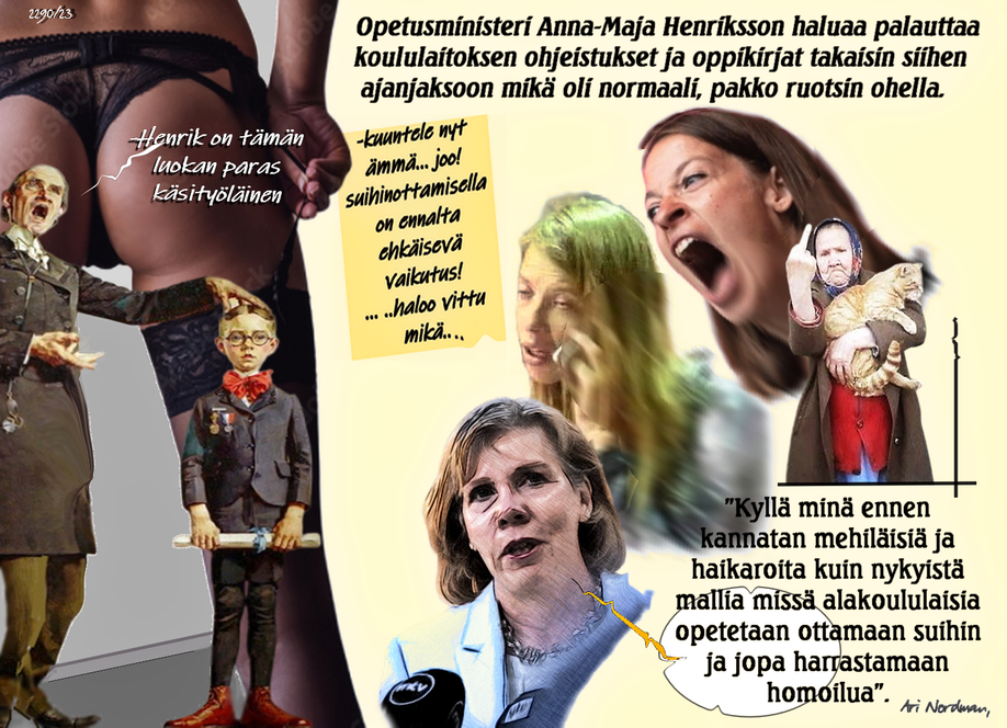 Opetusministeri-Koululaitos-Feministit-Woke kulttuuri-Suuseksi-homoilu