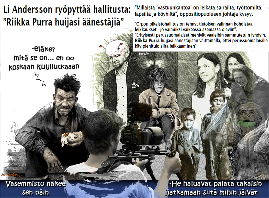 Orpon hallits-Riikka Purra-Liv Andersson-Vasemmisto-Uusi Suomi