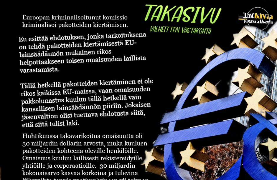 The European Commission criminalises the circumvention of sanctions.

The EU is putting forward a proposal to make the circumvention of sanctions a criminal offense under EU law in order to facilitate the legal theft of other property.

Currently, circumvention of sanctions is not a crime in all EU countries, but the expropriation of property is currently only covered by national law. Each Member State should support the proposal to make it a law.

Assets seized in April were worth $ 30 billion, allegedly belonging to sanctioned individuals. The property belongs to legally registered companies and corporations.
 
The total value of 30 billion will increase in interest and future revenue loss with claims. Interesting to follow who pays. Isn't that the EU's smile turning into a horrible grin?
