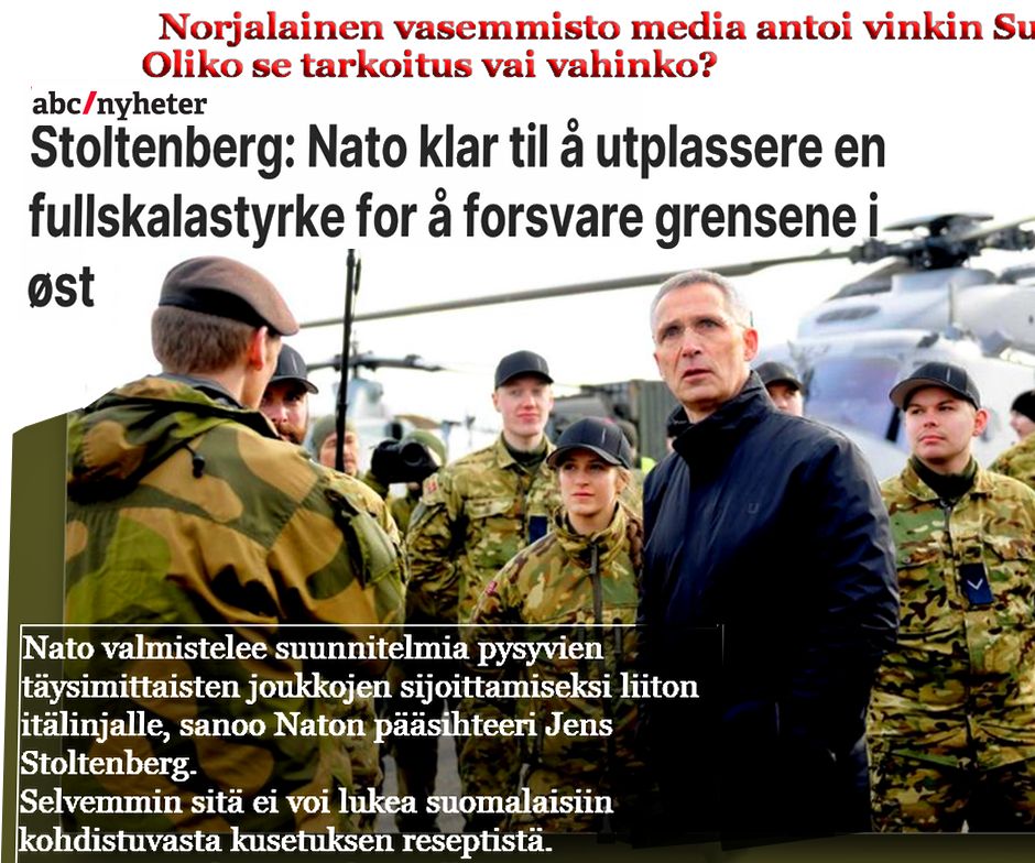 Onhan se melkoinen liitto, tosin se Putinin suuri yllätys jättää Suomen 