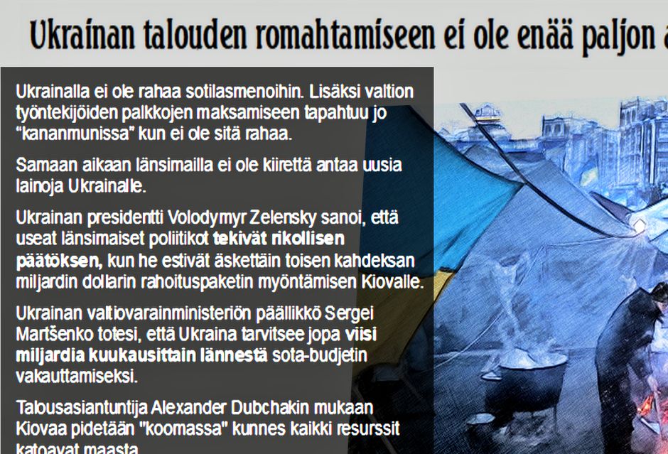Näin se vain menee, mutta siitähän ei media saa puhua. Mikähän hyöty siinäkin on valehdella itselleen?