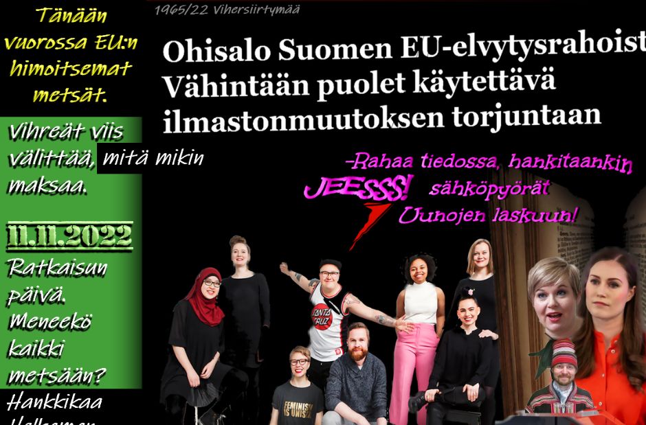 Jos hallitus ei kaadu tänään, niin näemme ja koemme huomenna gallupin missä demarit ja Sanna nousevat taas kärkeen... eli 96% er garantert!